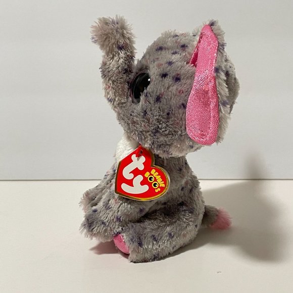 TY Beanie Boos Plush Specks Elephant Stuffed Animal Glittery Eyes Toy with Tag - Picture 6 of 13